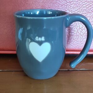 Demdaco Gray Mug with Heart Design Dad